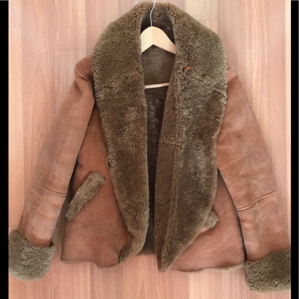 Genuine sheepskin coat